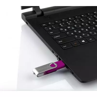 USB флеш накопитель eXceleram 16GB P1 Series Silver/Purple USB 2.0 (EXP1U2SIPU16) - 6
