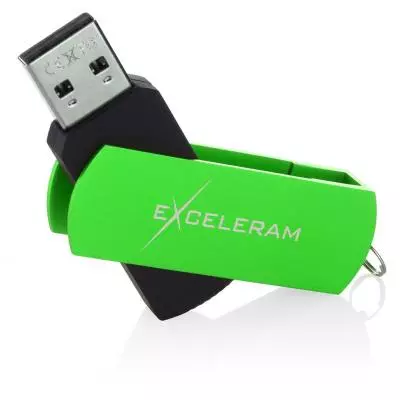 USB флеш накопитель eXceleram 8GB P2 Series Green/Black USB 2.0 (EXP2U2GRB08) - 2