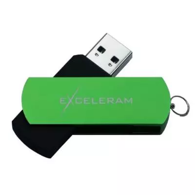 USB флеш накопитель eXceleram 64GB P2 Series Green/Black USB 3.1 Gen 1 (EXP2U3GRB64)