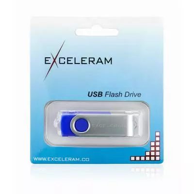 USB флеш накопитель eXceleram 32GB P1 Series Silver/Blue USB 2.0 (EXP1U2SIBL32) - 7 USB флеш накопитель eXceleram 32GB P1 Series Silver/Blue USB 2.0 (EXP1U2SIBL32) - 7