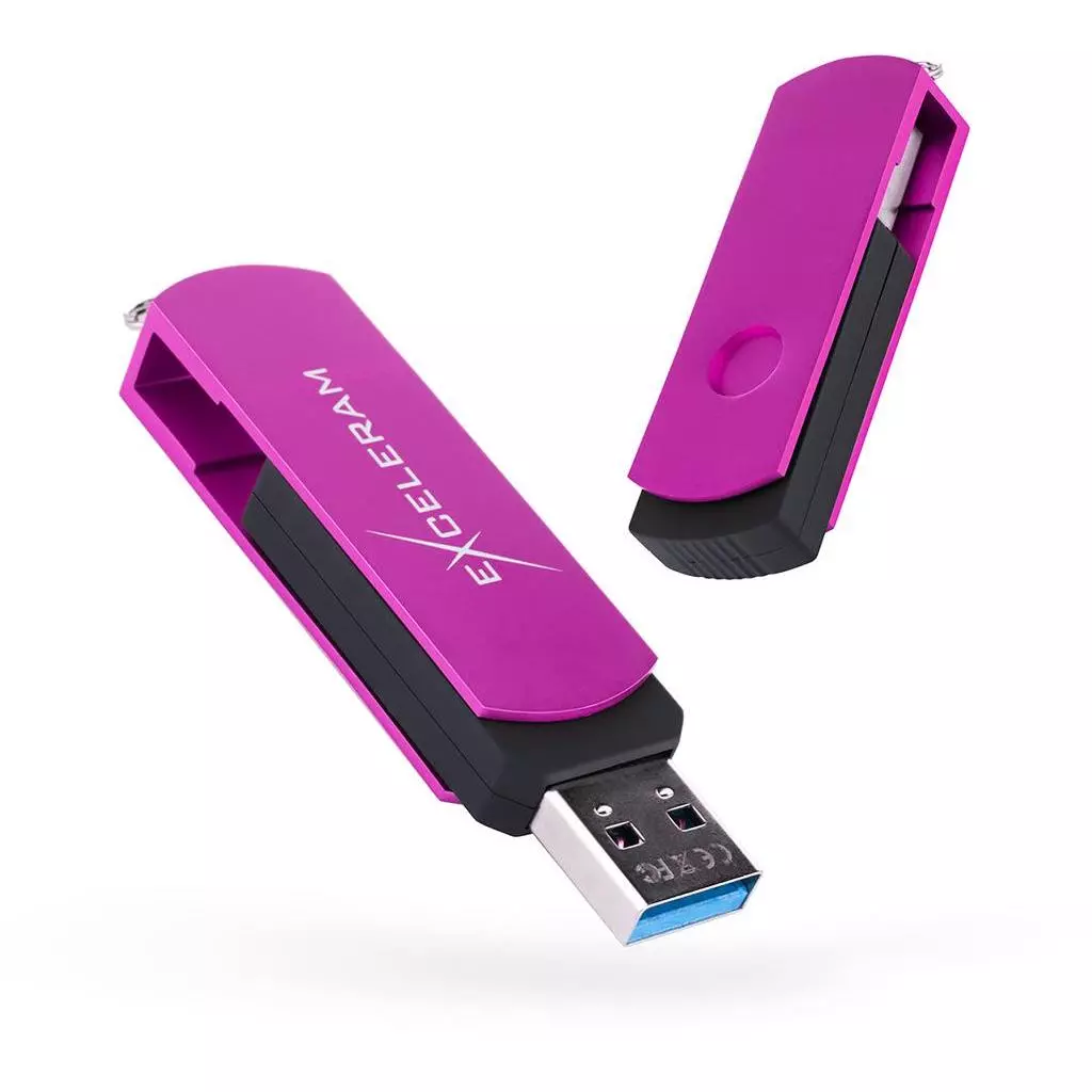 USB флеш накопитель eXceleram 128GB P2 Series Purple/Black USB 3.1 Gen 1 (EXP2U3PUB128)