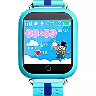 Смарт-часы UWatch Q100s Kid smart watch Blue (F_50523) - 1 Смарт-часы UWatch Q100s Kid smart watch Blue (F_50523) - 1