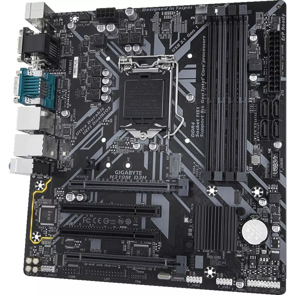 Материнская плата GIGABYTE H310M D3H - 1 Материнская плата GIGABYTE H310M D3H - 1