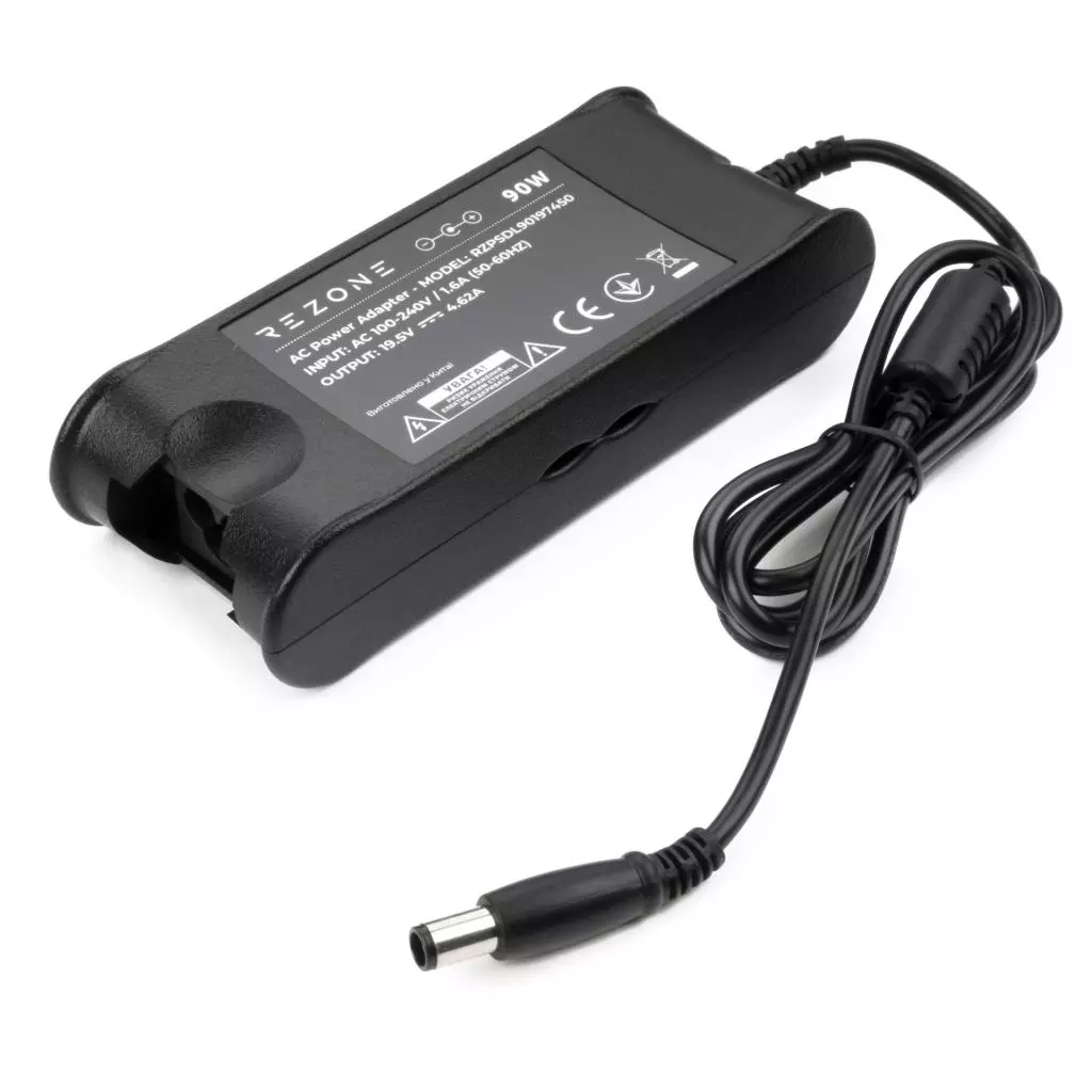 Блок питания к ноутбуку Rezone DELL 90W 19.5V 4.62A разъем 7.4*5.0 (RZPSDL90197450) - 1