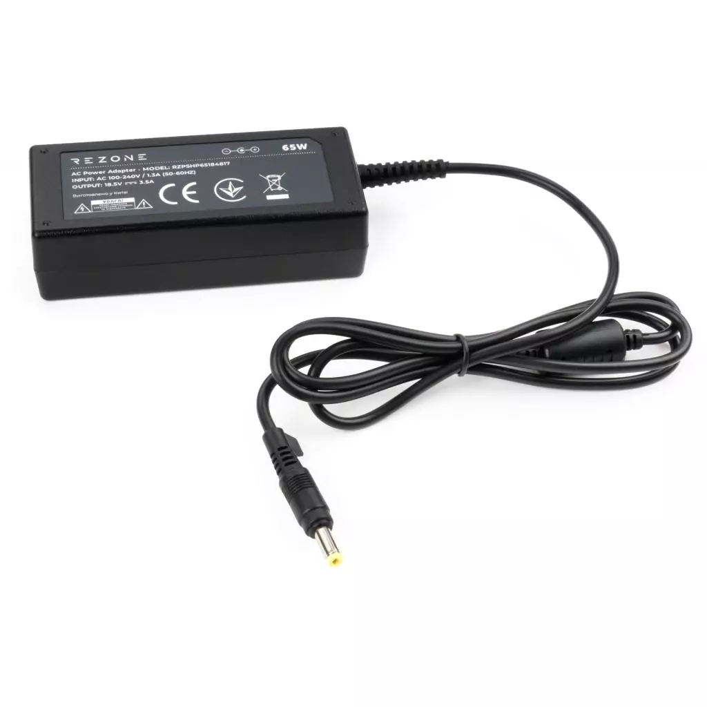 Блок питания к ноутбуку Rezone HP 65W 18.5V 3.5А разъем 4.8*1.7 (RZPSHP65184817) - 1 Блок питания к ноутбуку Rezone HP 65W 18.5V 3.5А разъем 4.8*1.7 (RZPSHP65184817) - 1