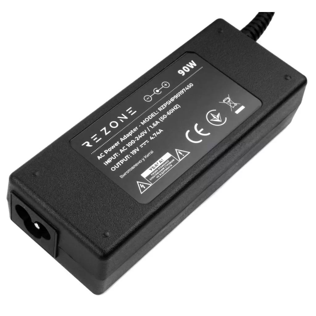 Блок питания к ноутбуку Rezone HP 90W 19.5V 4.74A разъем 7.4*5.0 (RZPSHP90197450) - 2 Блок питания к ноутбуку Rezone HP 90W 19.5V 4.74A разъем 7.4*5.0 (RZPSHP90197450) - 2
