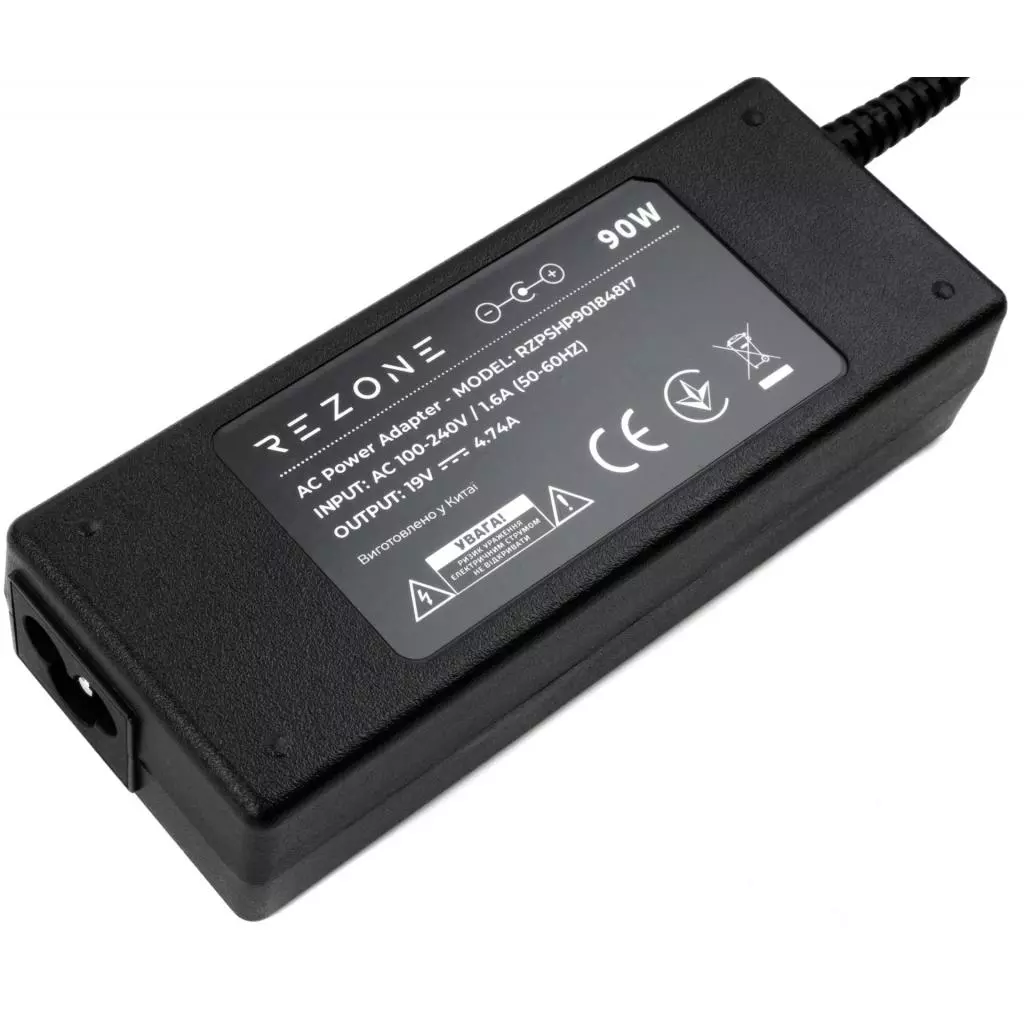 Блок питания к ноутбуку Rezone HP 90W 18.5V 4.74A разъем 4.8*1.7 (RZPSHP90184817) - 2