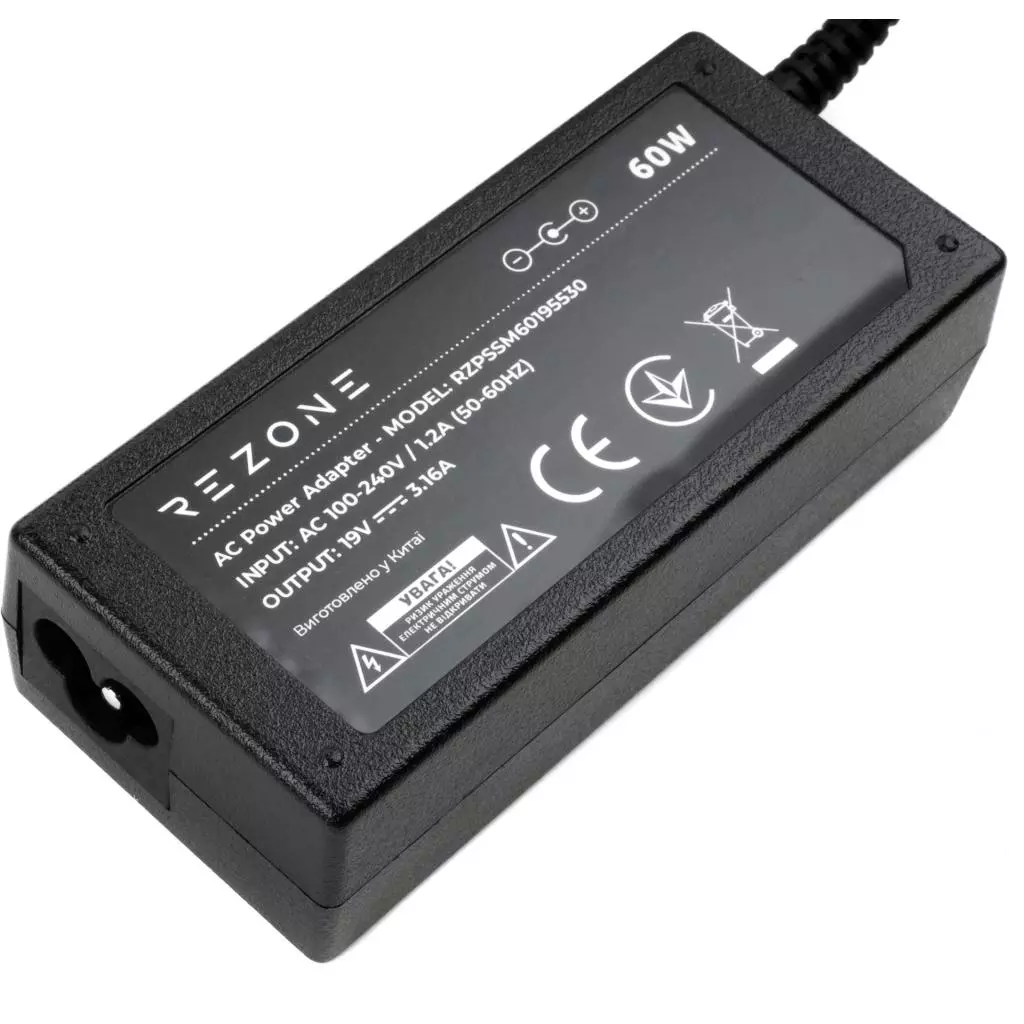 Блок питания к ноутбуку Rezone Samsung 60W 19V 3.16А разъем 5.5*3.0 (RZPSSM60195530) - 2 Блок питания к ноутбуку Rezone Samsung 60W 19V 3.16А разъем 5.5*3.0 (RZPSSM60195530) - 2