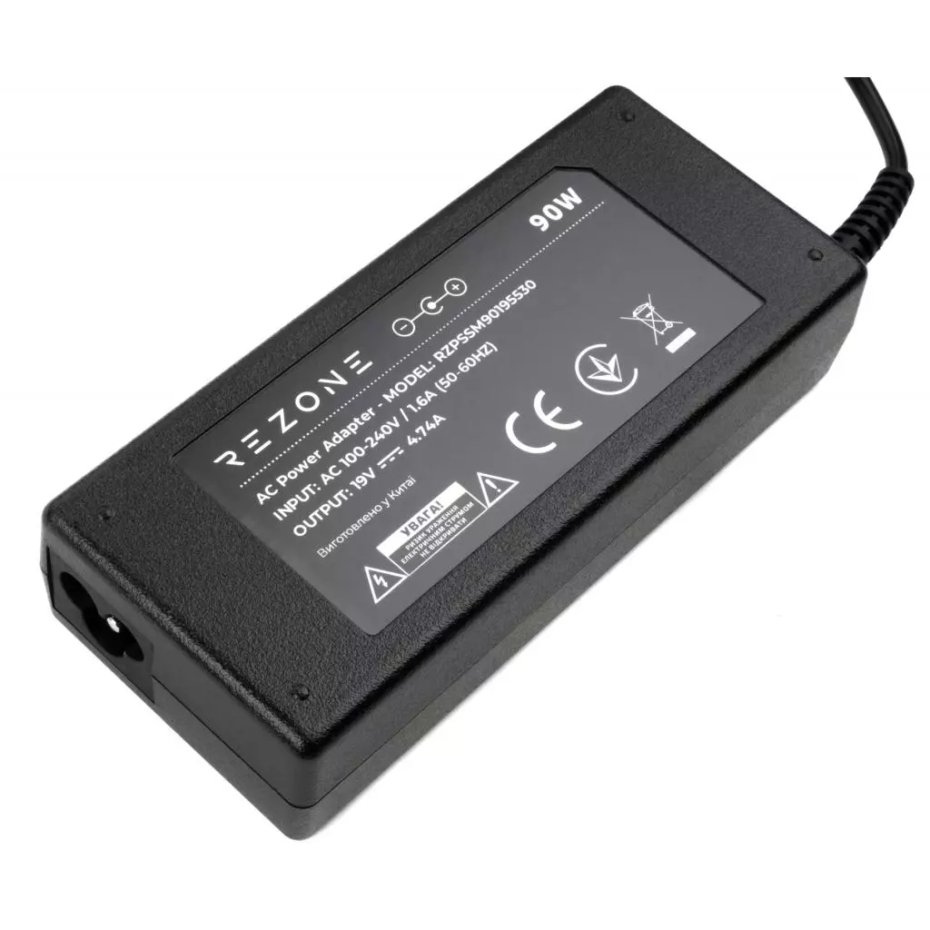 Блок питания к ноутбуку Rezone Samsung 90W 19V 4.74А разъем 5.5*3.0 (RZPSSM90195530) - 2 Блок питания к ноутбуку Rezone Samsung 90W 19V 4.74А разъем 5.5*3.0 (RZPSSM90195530) - 2
