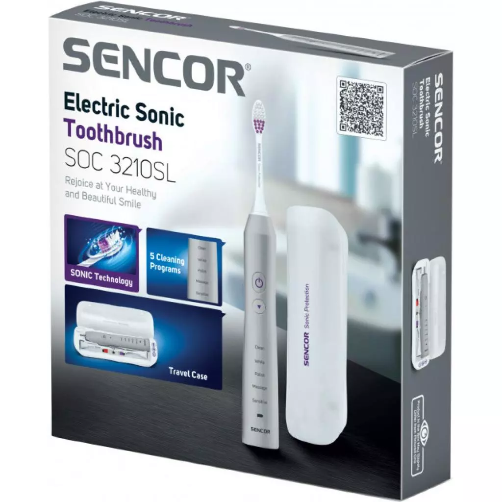 Электрическая зубная щетка Sencor SOC3210SL - 3 Электрическая зубная щетка Sencor SOC3210SL - 3