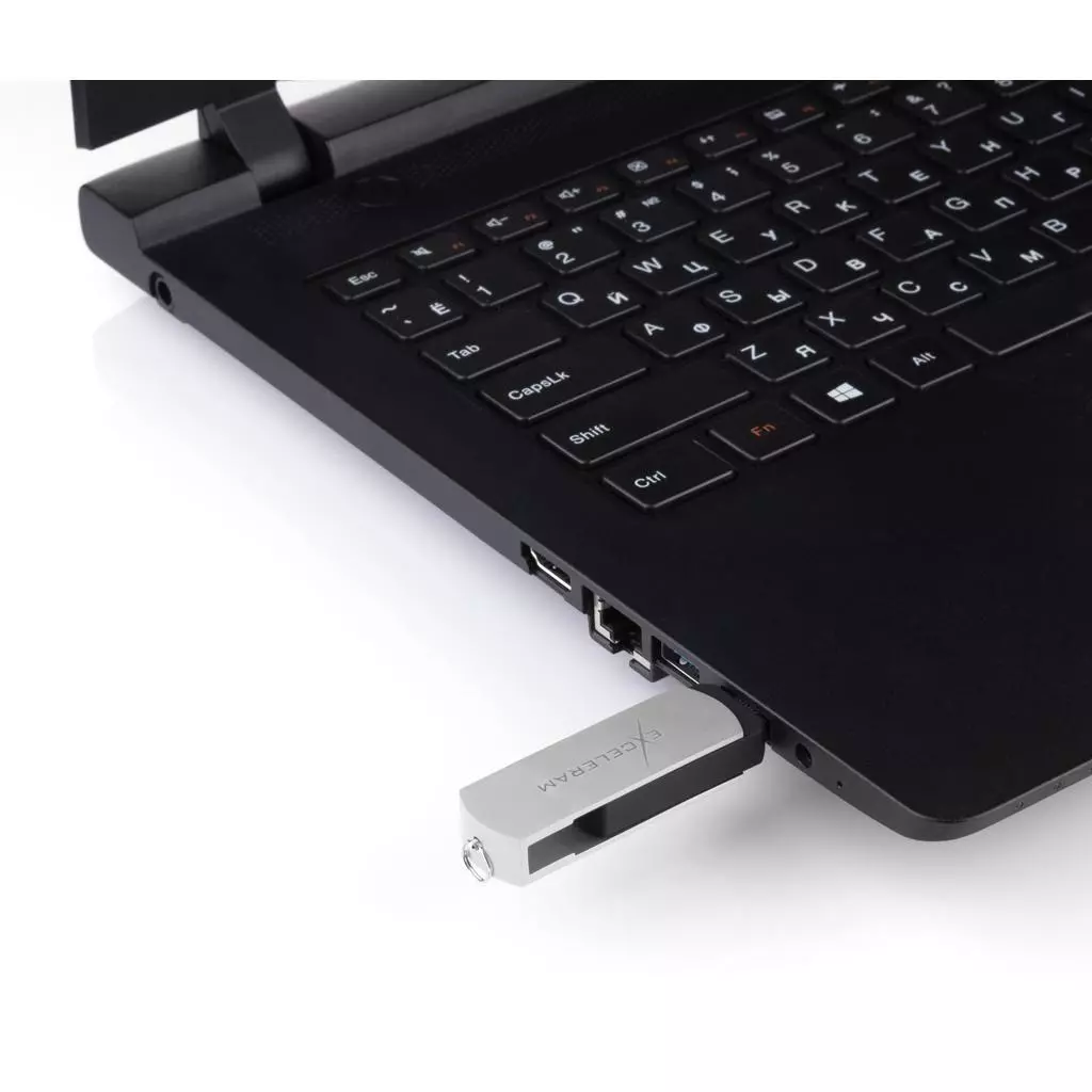 USB флеш накопитель eXceleram 8GB P2 Series White/Black USB 2.0 (EXP2U2WH2B08) - 6