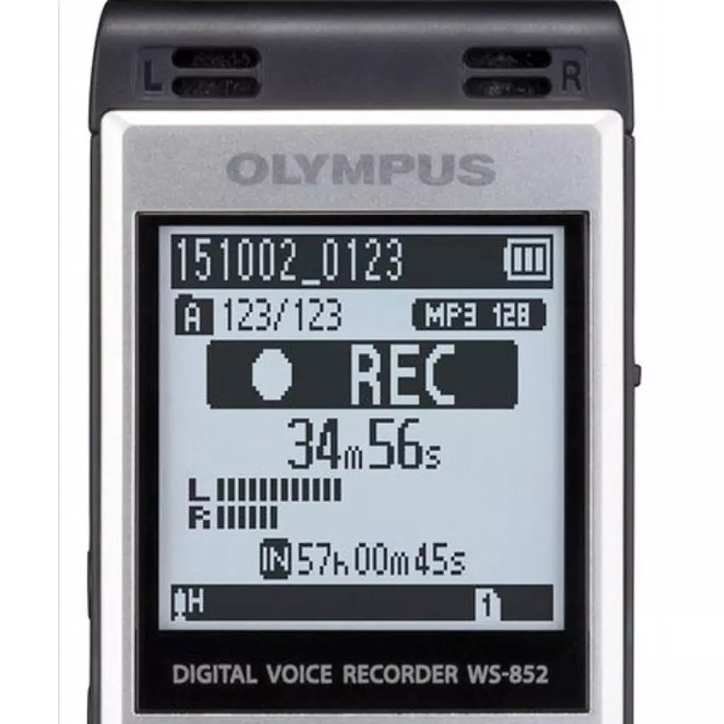 Цифровой диктофон Olympus WS-852+ME51 Stereo Microphone (V415121SE010) - 9 Цифровой диктофон Olympus WS-852+ME51 Stereo Microphone (V415121SE010) - 9
