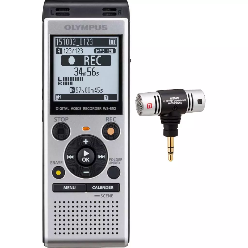 Цифровой диктофон Olympus WS-852+ME51 Stereo Microphone (V415121SE010)