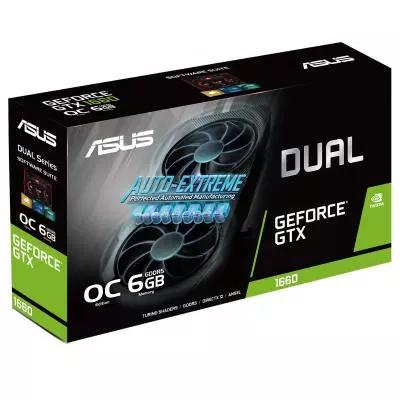 Видеокарта ASUS GeForce GTX1660 6144Mb DUAL OC EVO (DUAL-GTX1660-O6G-EVO) - 8 Видеокарта ASUS GeForce GTX1660 6144Mb DUAL OC EVO (DUAL-GTX1660-O6G-EVO) - 8