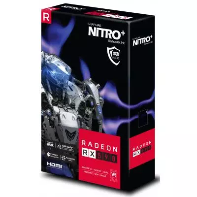 Видеокарта Sapphire Radeon RX 590 8192Mb NITRO+ (11289-02-20G) - 8 Видеокарта Sapphire Radeon RX 590 8192Mb NITRO+ (11289-02-20G) - 8