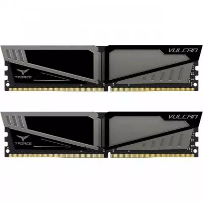 Модуль памяти для компьютера DDR4 16GB (2x8GB) 3200 MHz T-Force Vulcan Gray Team (TLGD416G3200HC16CDC01)