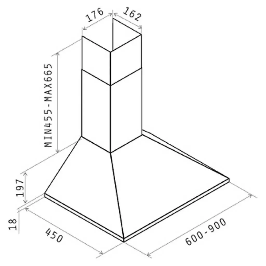 Вытяжка кухонная Elica MISSY LUX IX/A/90 - 1