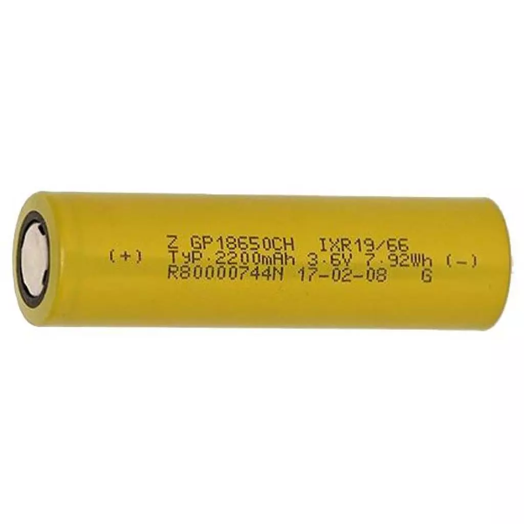 Аккумулятор Gp 18650 2200 mAh (max 6.6А) (GP1865T220)