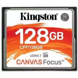 Карта памяти Kingston Compact Flash Card 128Gb Canvas Focus UDMA7 (CFF/128GB)