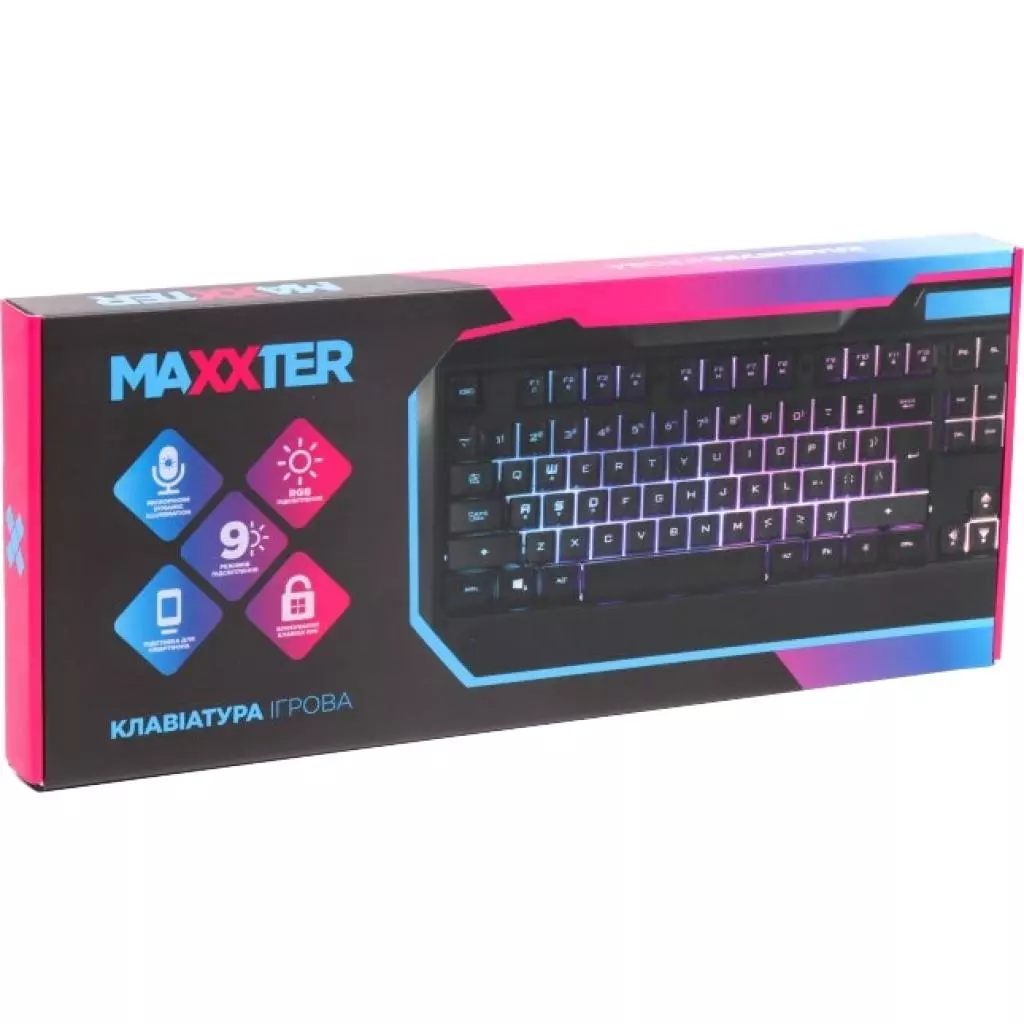 Клавиатура Maxxter KBG-201-UL - 5 Клавиатура Maxxter KBG-201-UL - 5