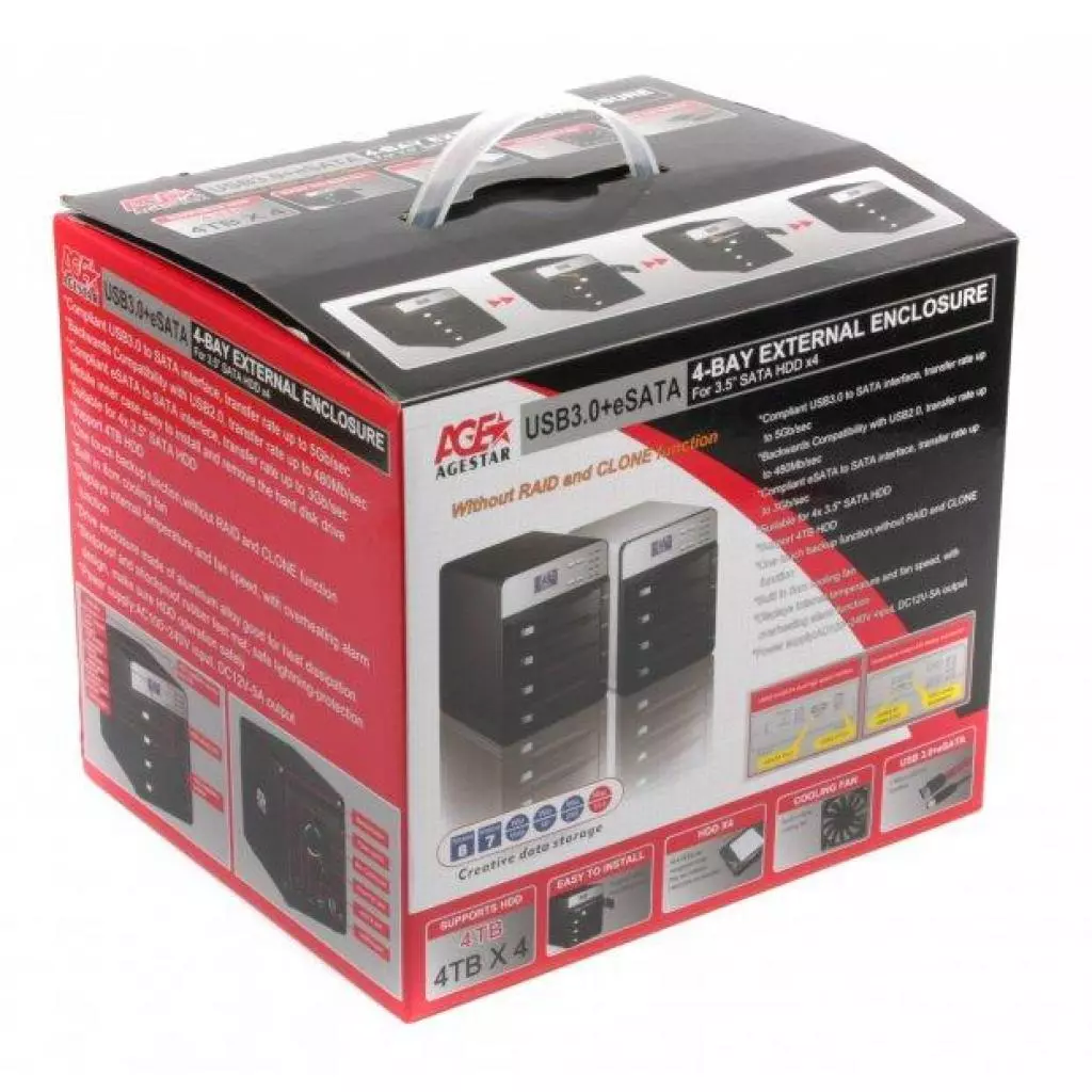 Карман внешний AgeStar 3C4B3A1 (Black) - 3 Карман внешний AgeStar 3C4B3A1 (Black) - 3