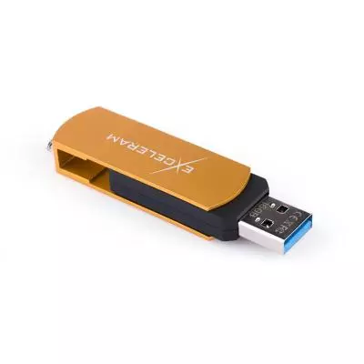 USB флеш накопитель eXceleram 64GB P2 Series Gold/Black USB 2.0 (EXP2U2GOB64) - 4