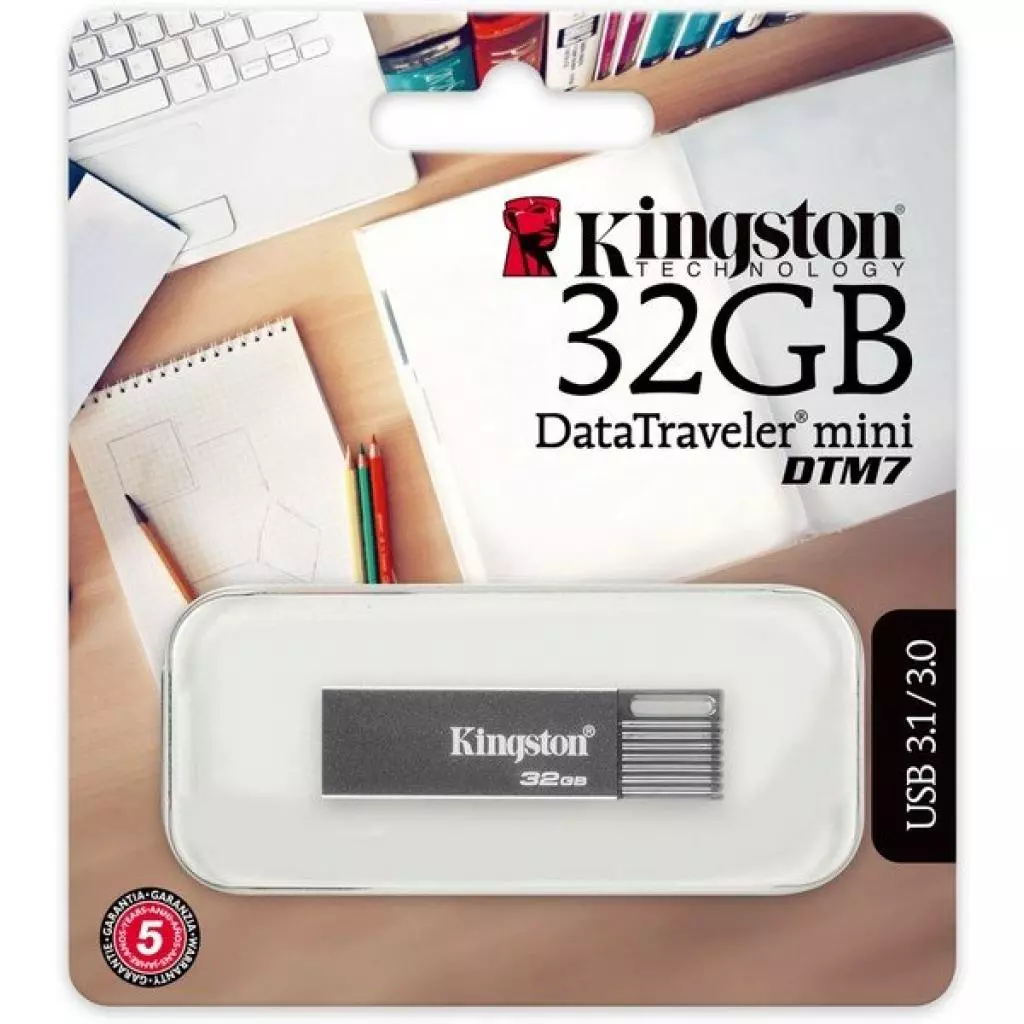 USB флеш накопитель Kingston 32GB DT Mini DTM7 USB 3.0 (DTM7/32GB) - 3 USB флеш накопитель Kingston 32GB DT Mini DTM7 USB 3.0 (DTM7/32GB) - 3