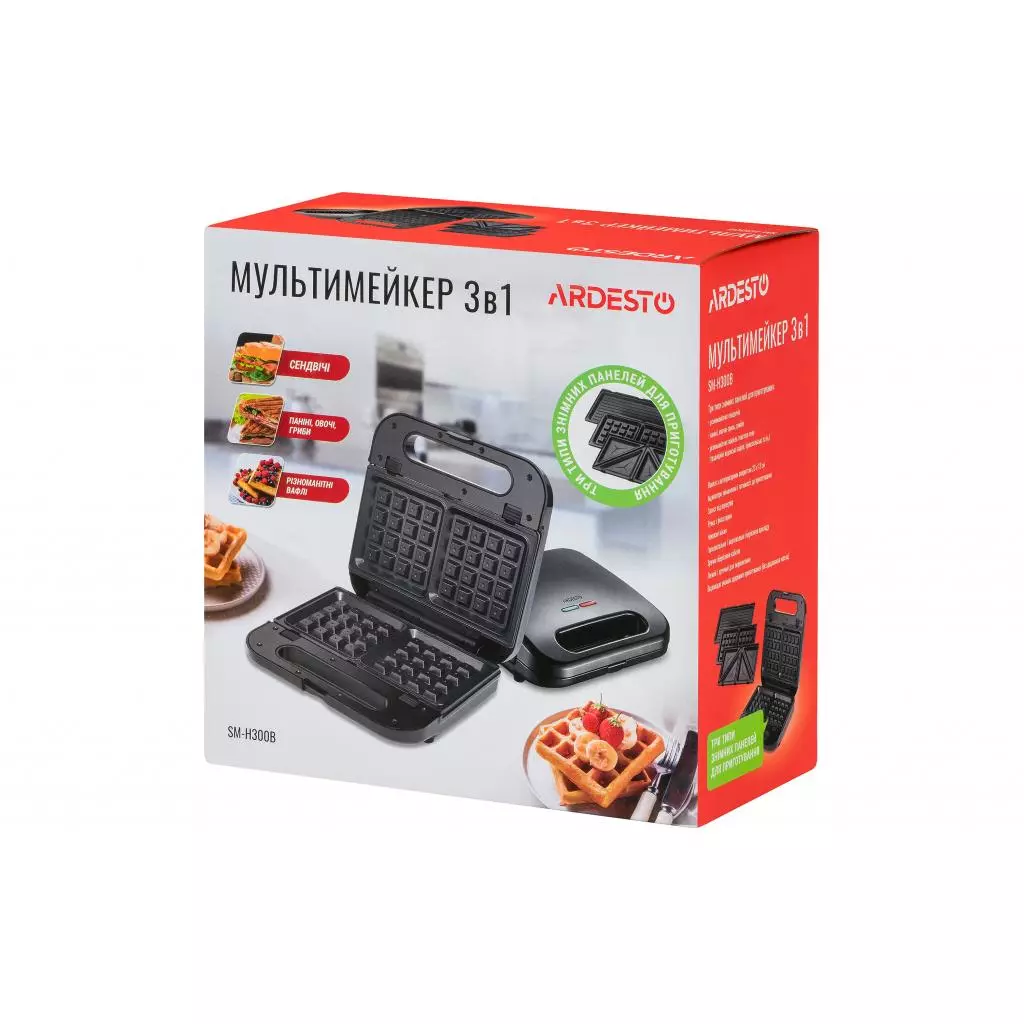 Сэндвичница Ardesto SM-H300B - 5 Сэндвичница Ardesto SM-H300B - 5