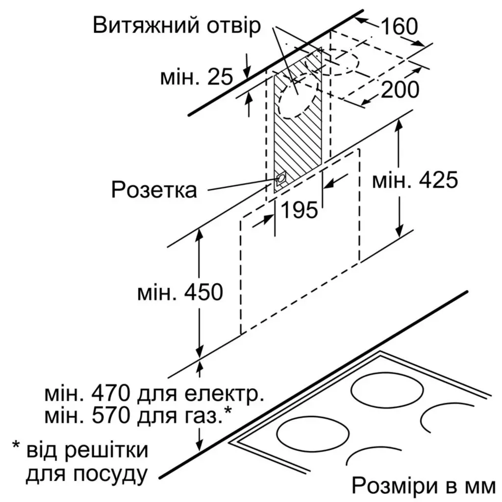 Вытяжка кухонная Bosch DWK66AJ60T - 4 Вытяжка кухонная Bosch DWK66AJ60T - 4