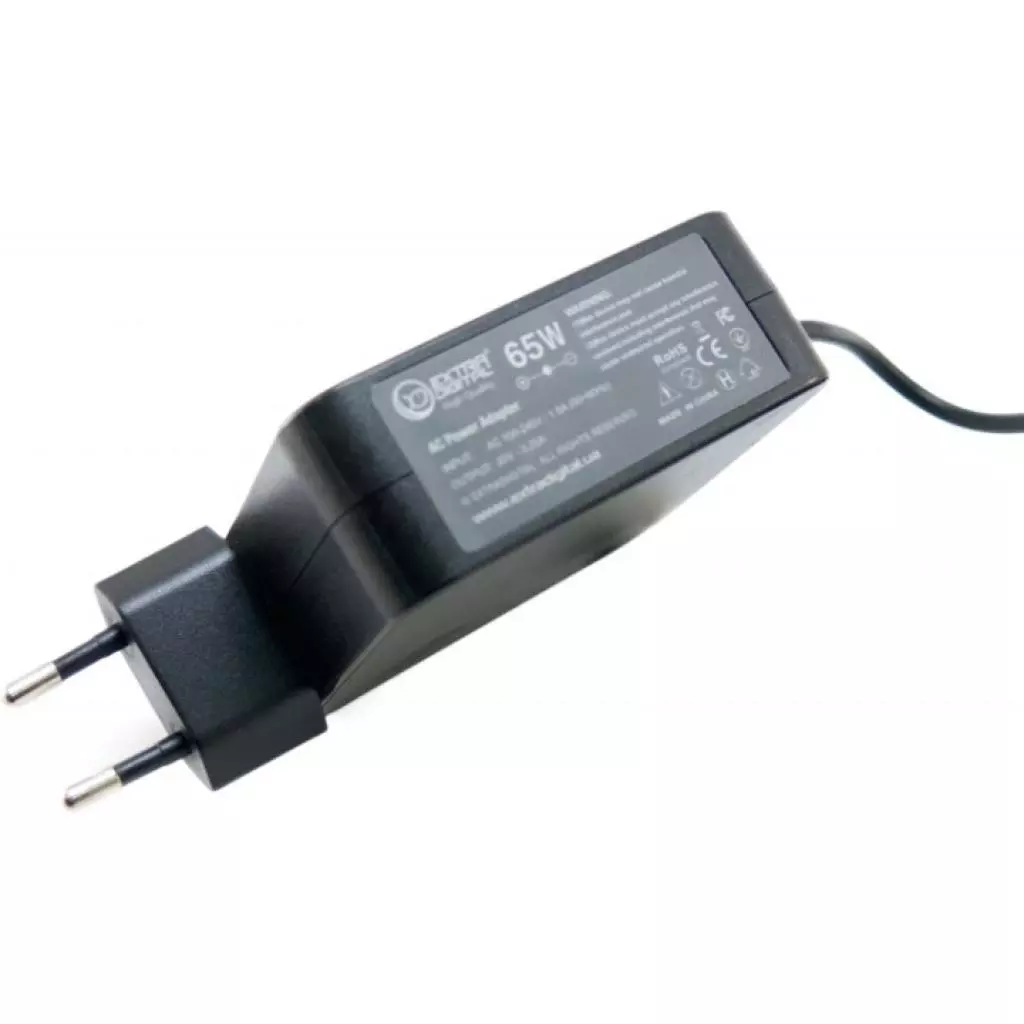 Блок питания к ноутбуку Extradigital Lenovo 20V, 3.25A, 65W (5.5x2.5) High Quality (PSL3855) - 1