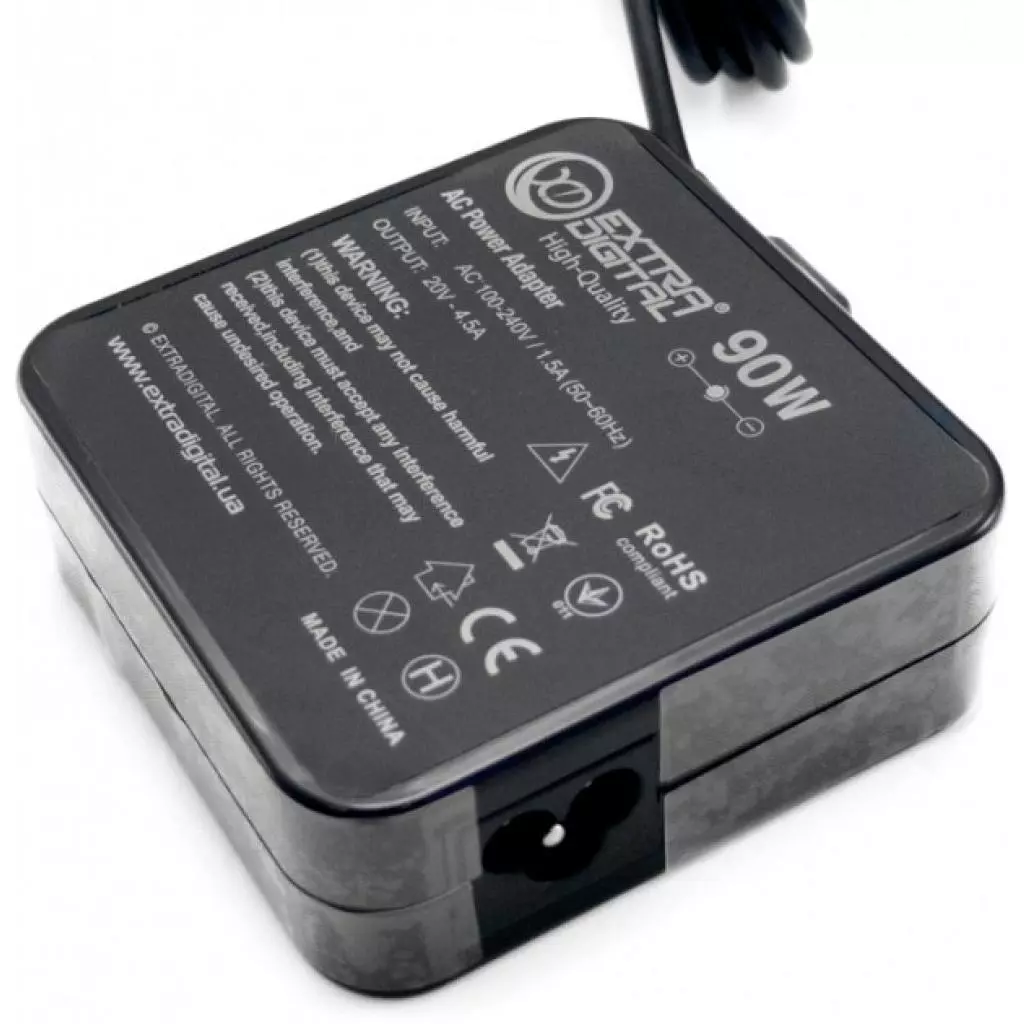 Блок питания к ноутбуку Extradigital Lenovo 20V, 4.5A, 90W (5.5x2.5) High Quality (PSL3866) - 1 Блок питания к ноутбуку Extradigital Lenovo 20V, 4.5A, 90W (5.5x2.5) High Quality (PSL3866) - 1