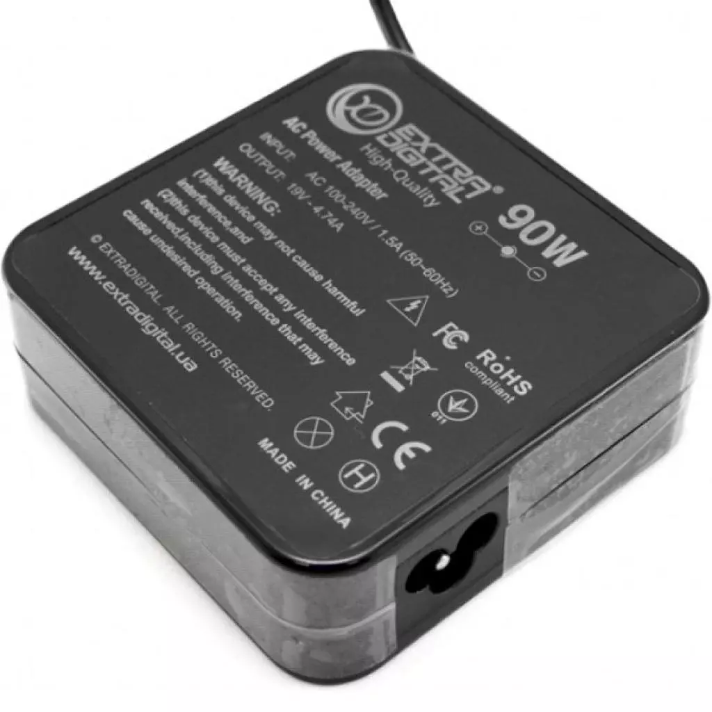 Блок питания к ноутбуку Extradigital Samsung 19V, 4.74A, 90W (5.5x3.0) High Quality (PSS3856) - 1