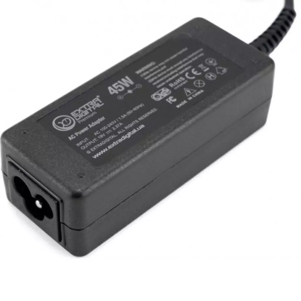 Блок питания к ноутбуку Extradigital Asus 19V, 2.37A, 45W (3.0x1.1) (PST3880) - 2 Блок питания к ноутбуку Extradigital Asus 19V, 2.37A, 45W (3.0x1.1) (PST3880) - 2