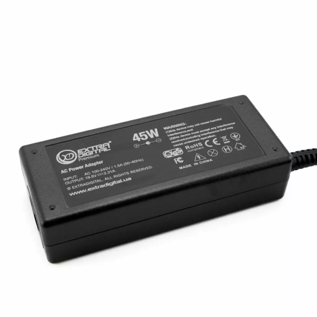 Блок питания к ноутбуку Extradigital HP 19.5V, 2.31A, 45W (4.5x3.0) (PSH3862) - 3 Блок питания к ноутбуку Extradigital HP 19.5V, 2.31A, 45W (4.5x3.0) (PSH3862) - 3