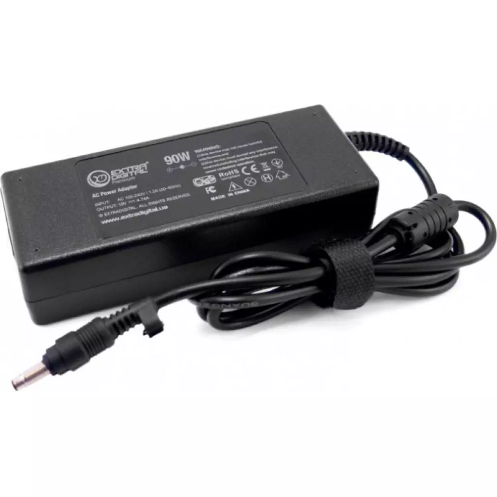 Блок питания к ноутбуку Extradigital HP 19V, 4.74A, 90W (4.8x1.7) (PSH3876) - 1 Блок питания к ноутбуку Extradigital HP 19V, 4.74A, 90W (4.8x1.7) (PSH3876) - 1