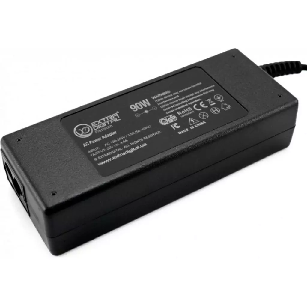 Блок питания к ноутбуку Extradigital Lenovo 20V, 4.5A, 90W (5.5x2.5) (PSL3868) - 3 Блок питания к ноутбуку Extradigital Lenovo 20V, 4.5A, 90W (5.5x2.5) (PSL3868) - 3
