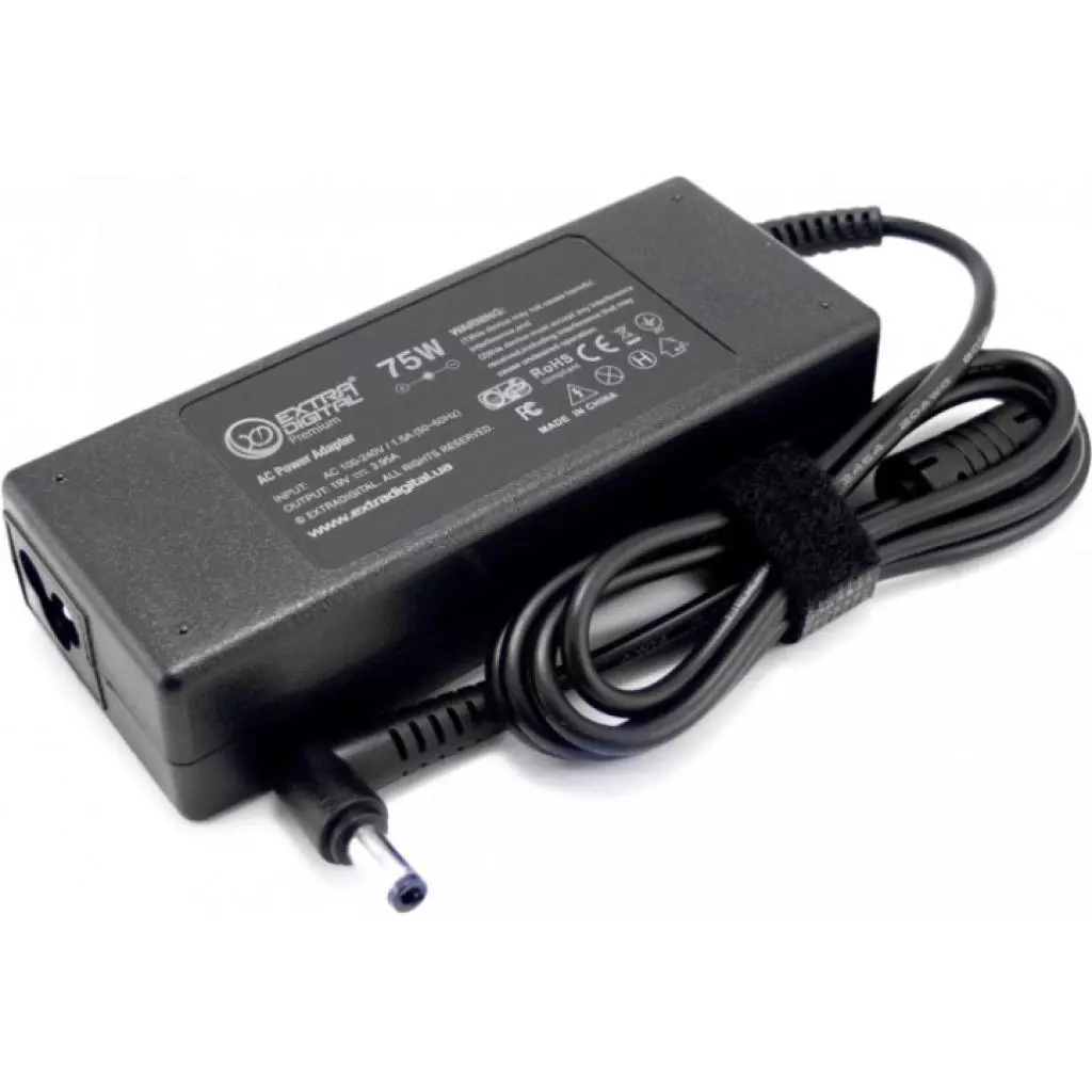 Блок питания к ноутбуку Extradigital Toshiba 19V, 3.95A, 75W (5.5x2.5) (PST3879) - 1 Блок питания к ноутбуку Extradigital Toshiba 19V, 3.95A, 75W (5.5x2.5) (PST3879) - 1