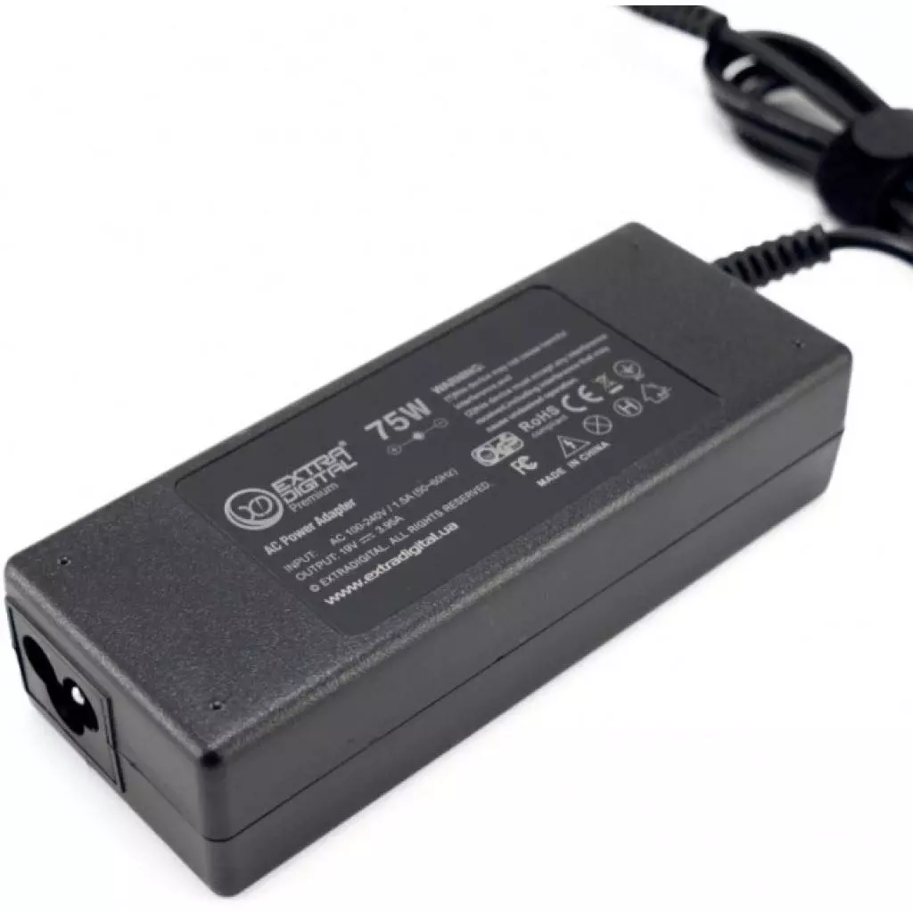 Блок питания к ноутбуку Extradigital Toshiba 19V, 3.95A, 75W (5.5x2.5) (PST3879) - 2 Блок питания к ноутбуку Extradigital Toshiba 19V, 3.95A, 75W (5.5x2.5) (PST3879) - 2