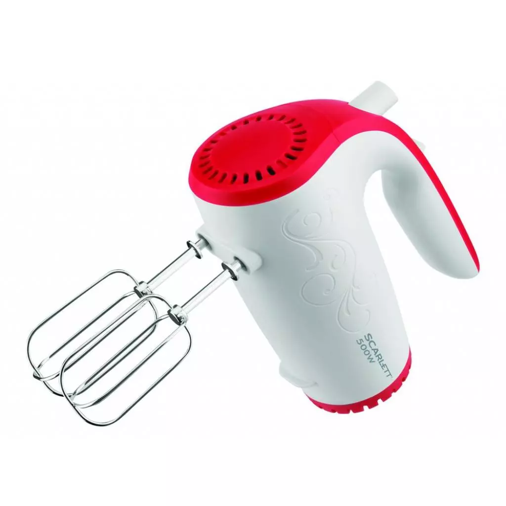 Миксер Scarlett SC HM 40S06 White-Red (SCHM40S06 White-Red) - 2 Миксер Scarlett SC HM 40S06 White-Red (SCHM40S06 White-Red) - 2