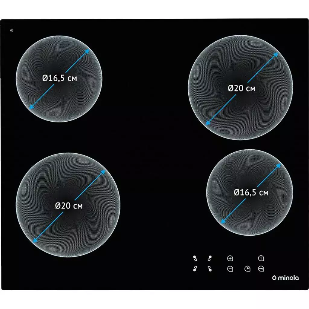 Варочная поверхность Minola MVH 6033 GBL - 6 Варочная поверхность Minola MVH 6033 GBL - 6