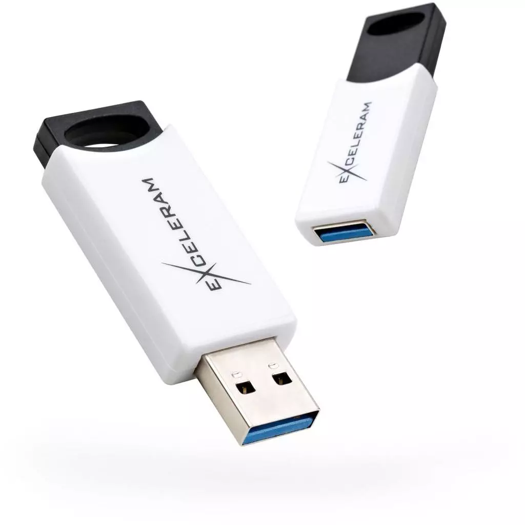 USB флеш накопитель eXceleram 32GB H2 Series White/Black USB 3.1 Gen 1 (EXU3H2W32)