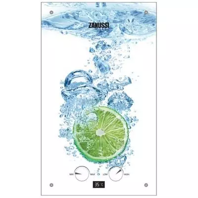 Проточный водонагреватель Zanussi GWH 10 Fonte Glass Glass Lime (GWH10FONTEGLASSLIME)