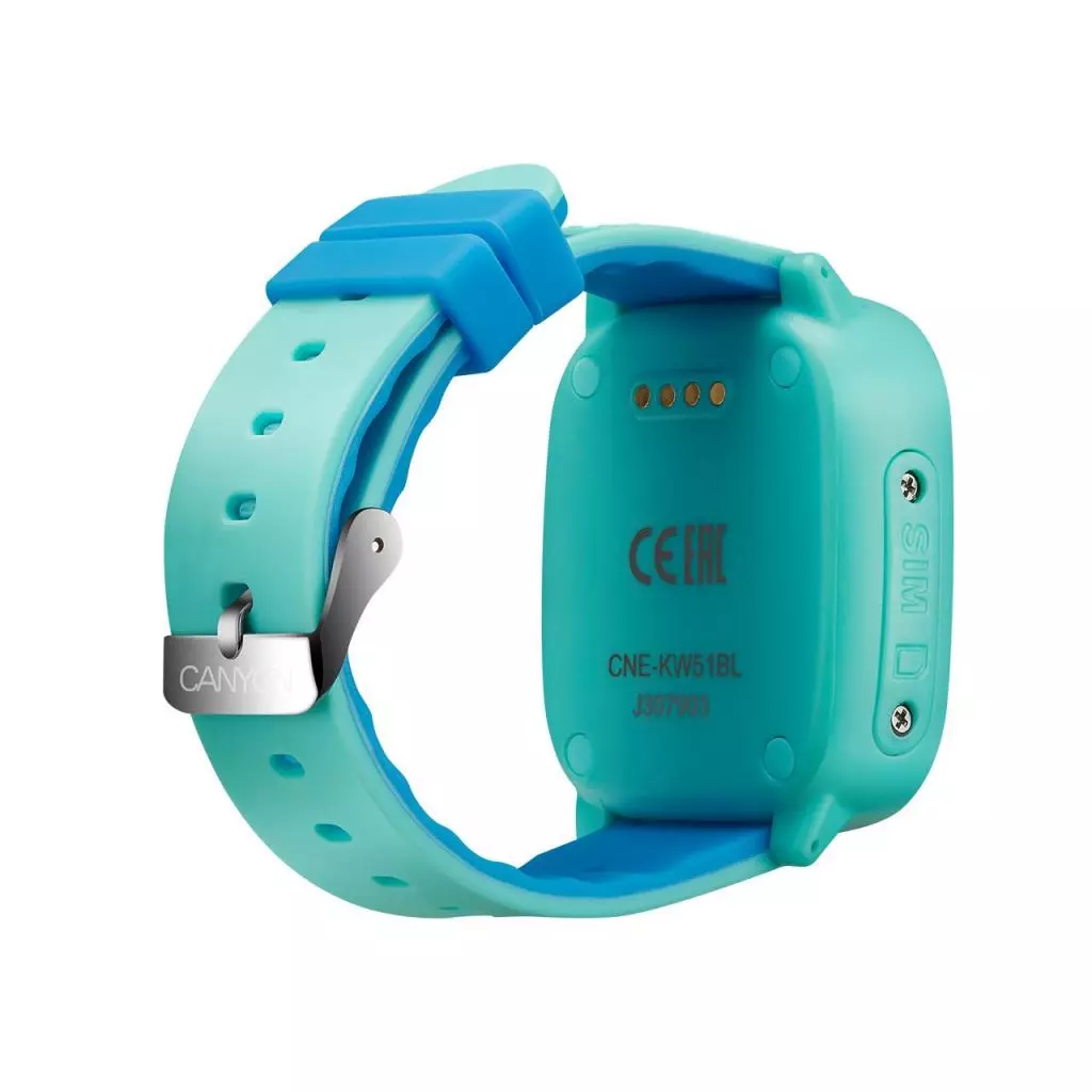 Смарт-часы Canyon CNE-KW51BL Kids smartwatch GPS Blue (CNE-KW51BL) - 2