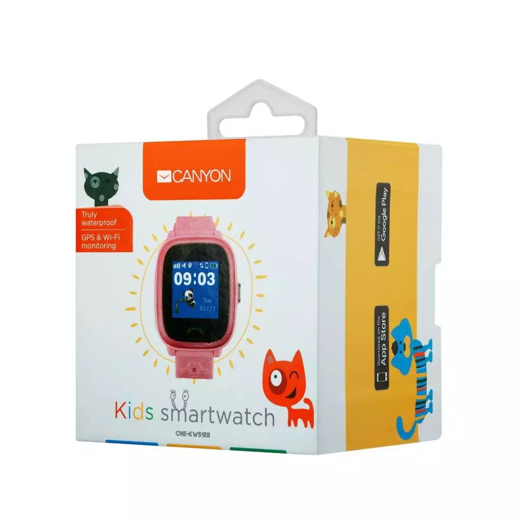 Смарт-часы Canyon CNE-KW51RR Kids smartwatch GPS Pink (CNE-KW51RR) - 3 Смарт-часы Canyon CNE-KW51RR Kids smartwatch GPS Pink (CNE-KW51RR) - 3