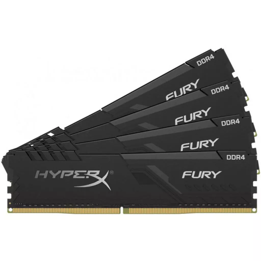 Модуль памяти для компьютера DDR4 32GB (4x8GB) 2400 MHz HyperX Fury Black Kingston Fury (ex.HyperX) (HX424C15FB3K4/32) - 3 Модуль памяти для компьютера DDR4 32GB (4x8GB) 2400 MHz HyperX Fury Black Kingston Fury (ex.HyperX) (HX424C15FB3K4/32) - 3