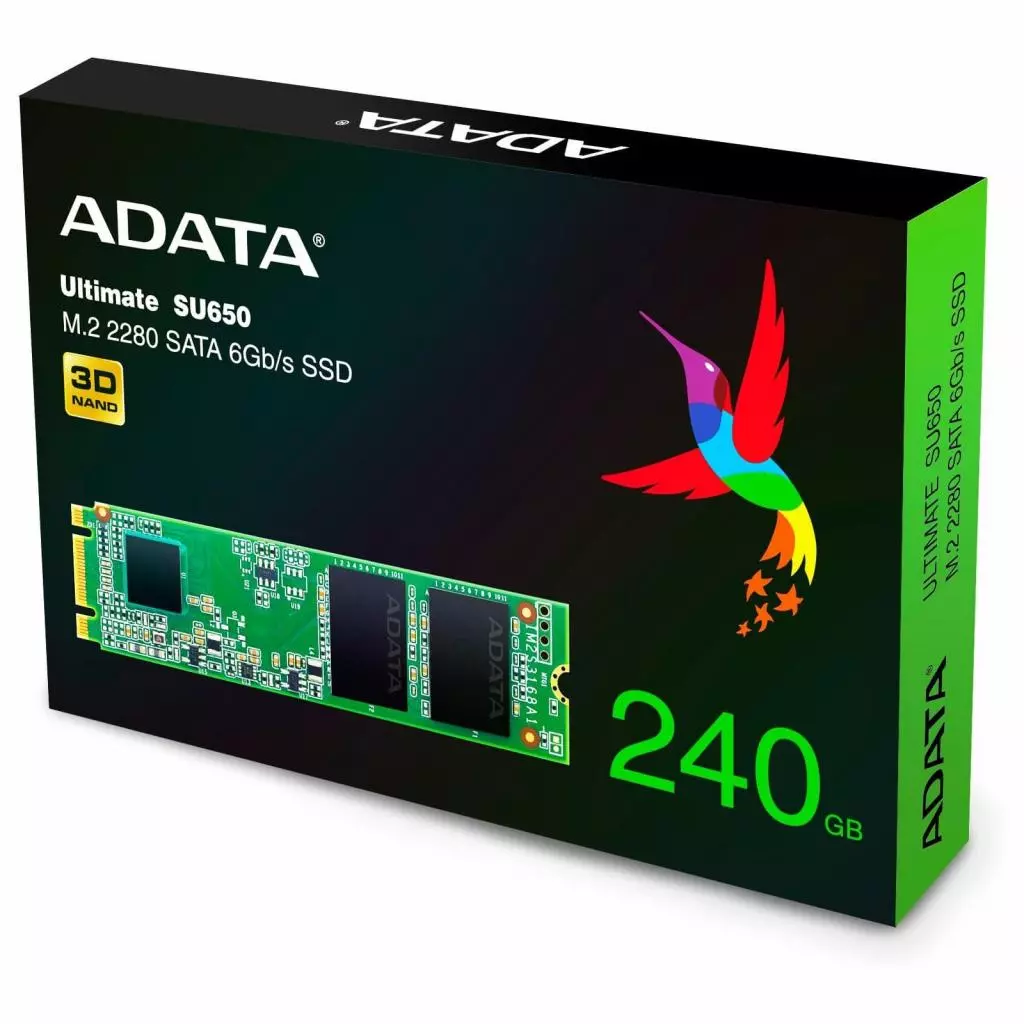 Накопитель SSD M.2 2280 240GB ADATA (ASU650NS38-240GT-C) - 3