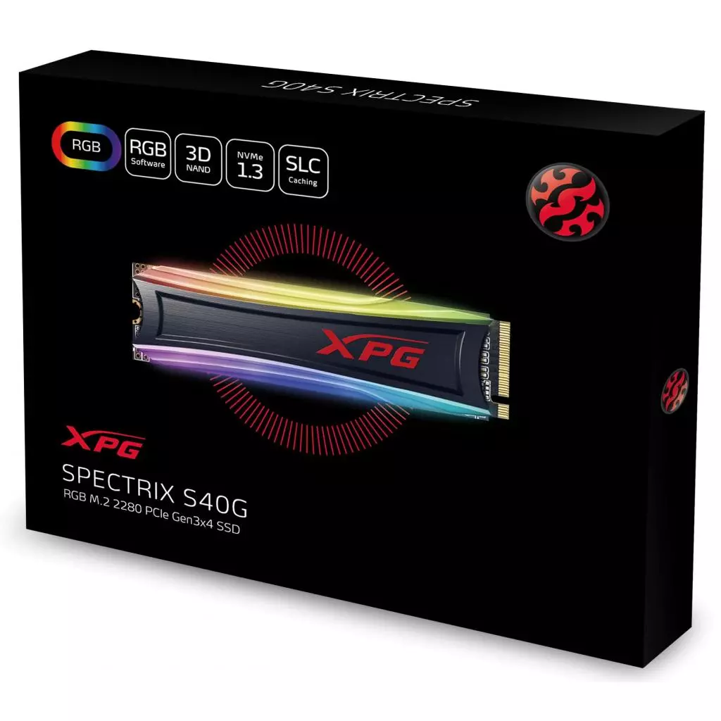 Накопитель SSD M.2 2280 256GB ADATA (AS40G-256GT-C) - 3 Накопитель SSD M.2 2280 256GB ADATA (AS40G-256GT-C) - 3