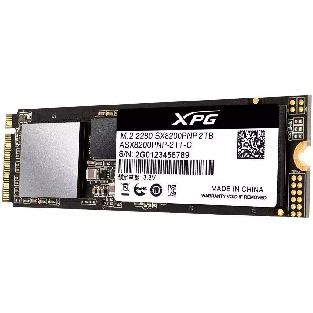 Накопитель SSD M.2 2280 2TB ADATA (ASX8200PNP-2TT-C) - 2 Накопитель SSD M.2 2280 2TB ADATA (ASX8200PNP-2TT-C) - 2