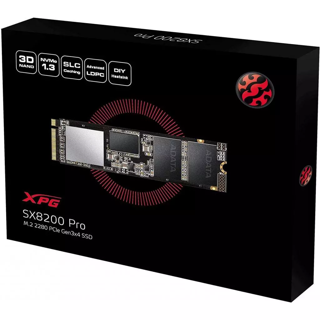 Накопитель SSD M.2 2280 2TB ADATA (ASX8200PNP-2TT-C) - 3 Накопитель SSD M.2 2280 2TB ADATA (ASX8200PNP-2TT-C) - 3