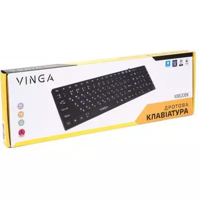 Клавиатура Vinga KB820BK - 3 Клавиатура Vinga KB820BK - 3